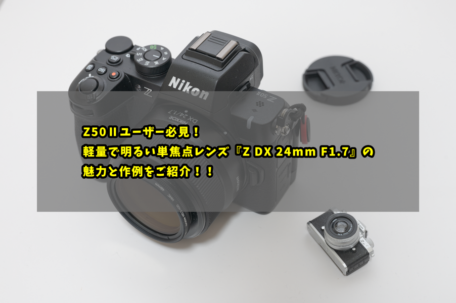 Z50Ⅱユーザー必見！軽量で明るい単焦点レンズ『Z DX 24mm F1.7』の 