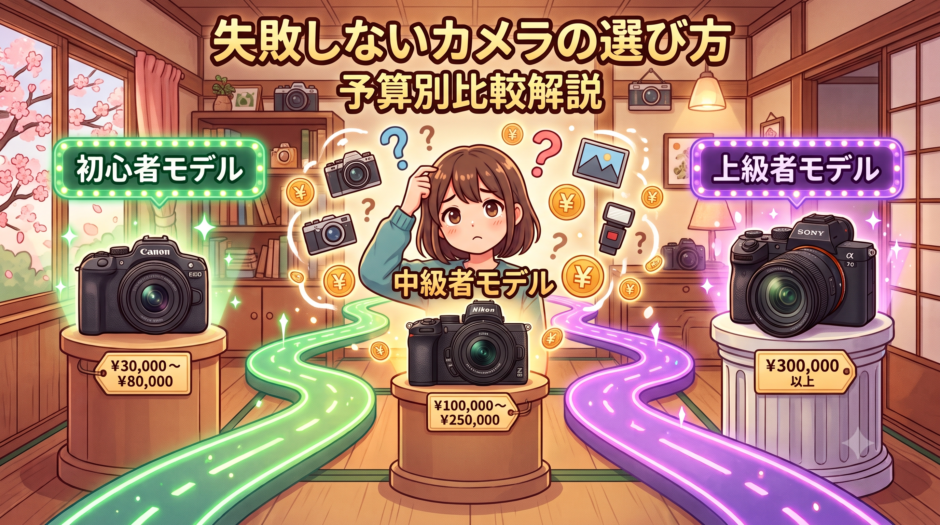 初心者必見！2026年最新のカメラ比較と選び方のコツのアイキャッチ画像